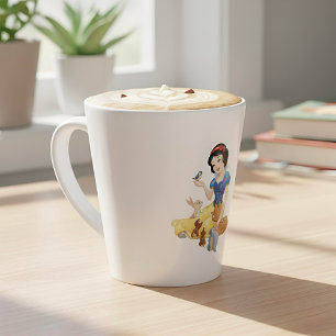 Caneca De Café Latte Lata Branca de Neve