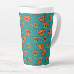 Caneca De Café Latte Lata de Água Laranja com Girassol
