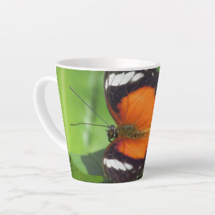 Caneca De Café Latte Lata de borboleta tropical