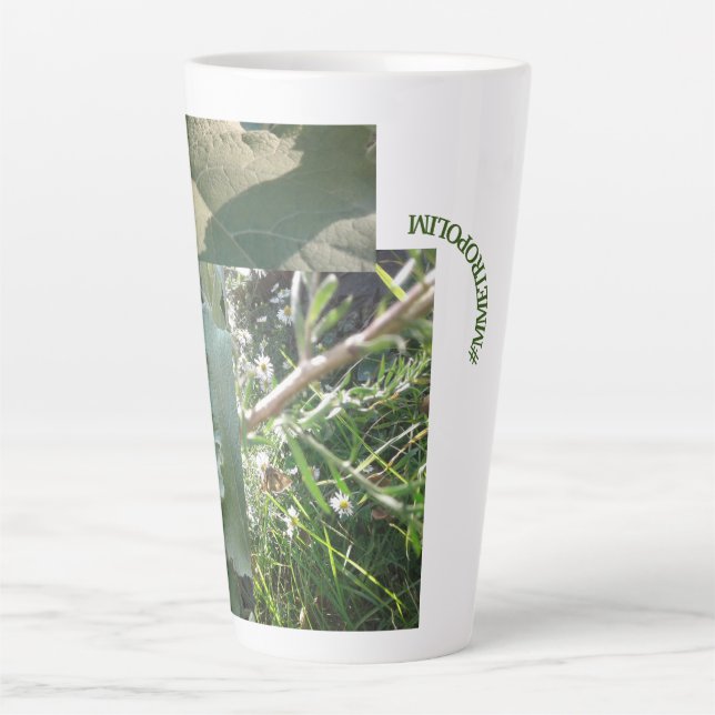 Caneca De Café Latte Lata de caneca/pequena/grande/design de metrópole (Frente)