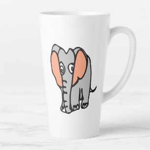 Caneca De Café Latte Lata de elefante