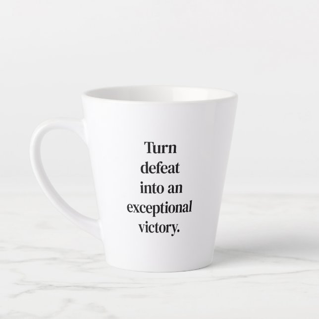 Caneca De Café Latte Lata de vitória excepcional (Esquerda)