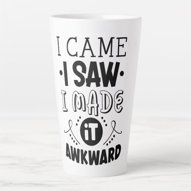 Caneca De Café Latte Lata Grande (Frente)