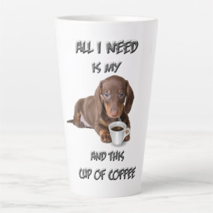 Caneca De Café Latte Lata grande - Dach no meu copo