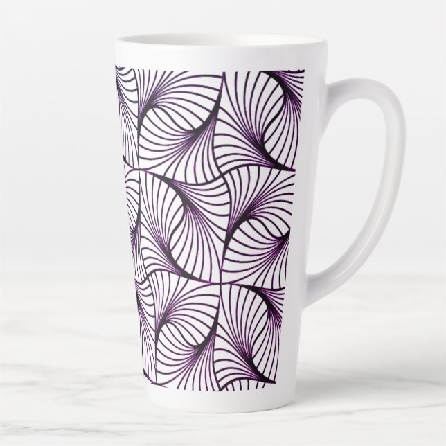 Caneca De Café Latte Lata Grande, Torre Roxo, 17 oz (Direita)