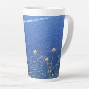 Caneca De Café Latte Lata Grego Azul