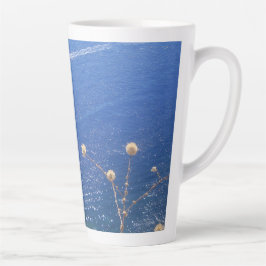 Caneca De Café Latte Lata Grego Azul