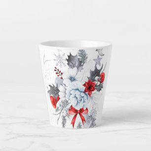 Caneca De Café Latte Latão de Natal Branco