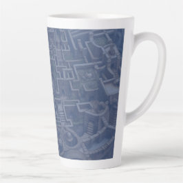 Caneca De Café Latte Latim - LABYRINTH (denim azul)
