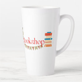 Caneca De Café Latte Latte de logotipo grande Mug-17 oz