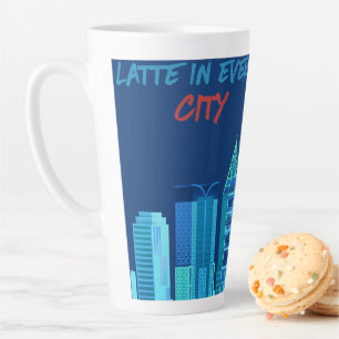 Caneca De Café Latte Latte em todas as cidades grandes
