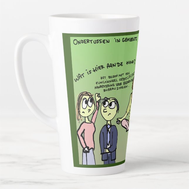 Caneca De Café Latte Latte mok aanbesteden (Esquerda)