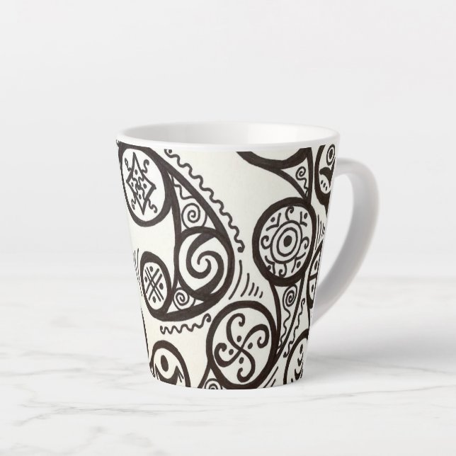 Caneca De Café Latte Latte Mug (Ângulo direito)