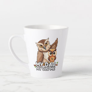 Caneca De Café Latte Latte Mug 12oz: Meu Pai Meu Velho (branco)