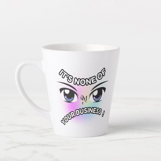 Caneca De Café Latte Latte Mug 12oz : Nenhum de seus (Esquerda)