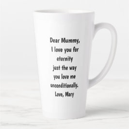 Caneca De Café Latte Latte Mug 17oz: Minha Única Rainha