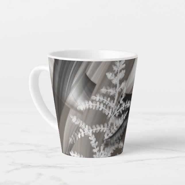 Caneca De Café Latte Latte Mug Abstract Home Terra’s Tender Whisper (Ângulo esquerdo)