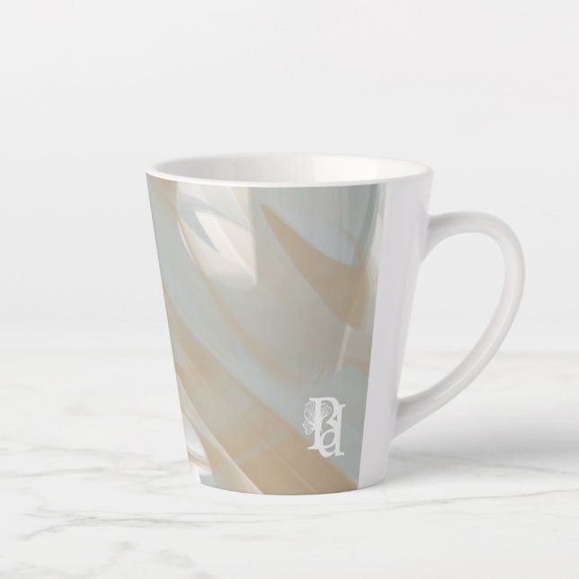 Caneca De Café Latte Latte Mug Abstract Home Trend Sandy Tornado (Direita)