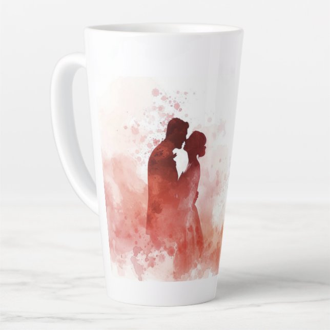 Caneca De Café Latte Latte Mug - Aniversário de Casamento (Ângulo esquerdo)