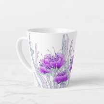 Latte Mug "Bonito Roxo"