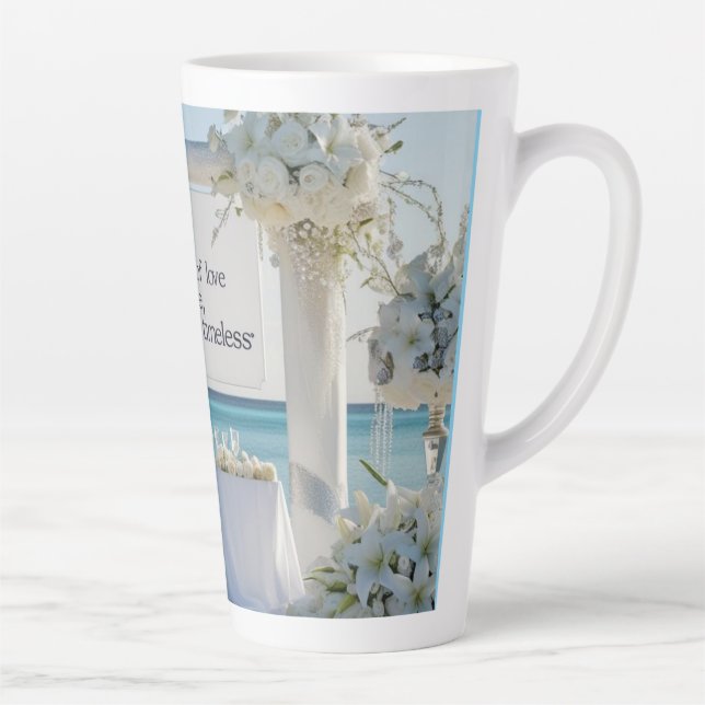 Caneca De Café Latte Latte Mug- Bridal Latte Mug – (Direita)