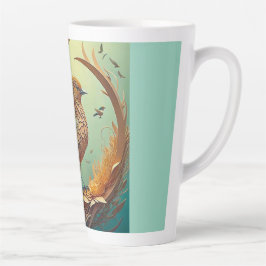 Caneca De Café Latte Latte Mug (Brown Bird)