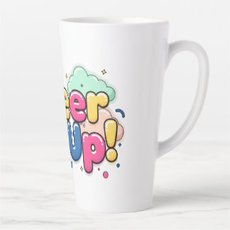 Caneca De Café Latte Latte Mug Cheer Up – Positive Coffee Mug for Daily