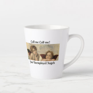 Caneca De Café Latte Latte Mug com Angels Guardiães