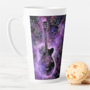 Caneca De Café Latte Latte Mug de Música de Violão