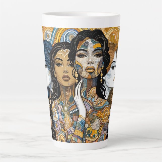 Caneca De Café Latte Latte Mug de "Radiação Unificada" (Frente)