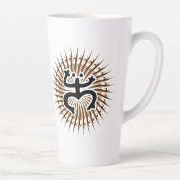 Caneca De Café Latte Latte Mug - Emblema Duplo