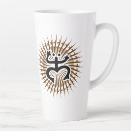 Caneca De Café Latte Latte Mug - Emblema Duplo