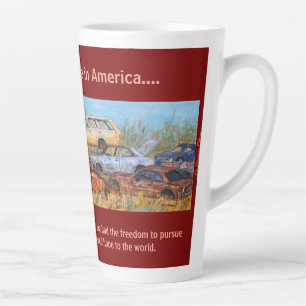 Caneca De Café Latte Latte Mug: Era Uma Vez Na América, Burgundy