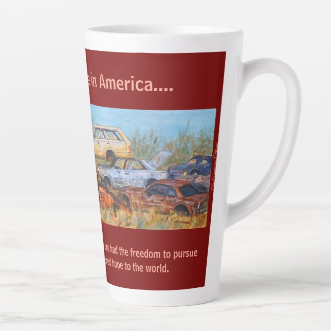 Caneca De Café Latte Latte Mug: Era Uma Vez Na América, Burgundy (Direita)
