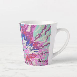 Caneca De Café Latte Latte Mug : Flor Hibiscus