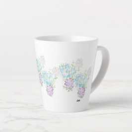 Caneca De Café Latte Latte Mug : Flores Selvagens