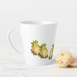 Caneca De Café Latte Latte Mug : Frutas Tropicais