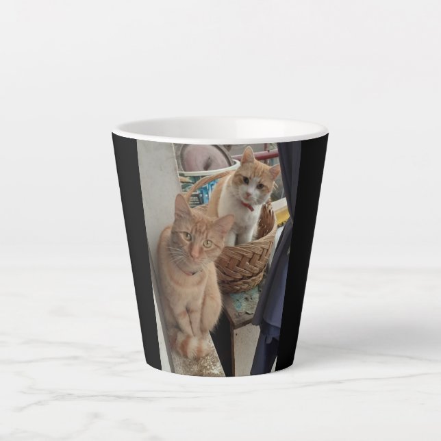 Caneca De Café Latte Latte Mug, gengibre (Frente)