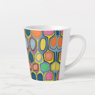 CANECA DE CAFÉ LATTE LATTE MUG "GEO COLOR