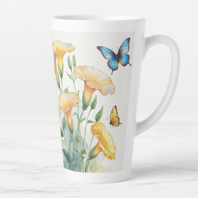 Caneca De Café Latte Latte Mug - Glória Amarela (Direita)