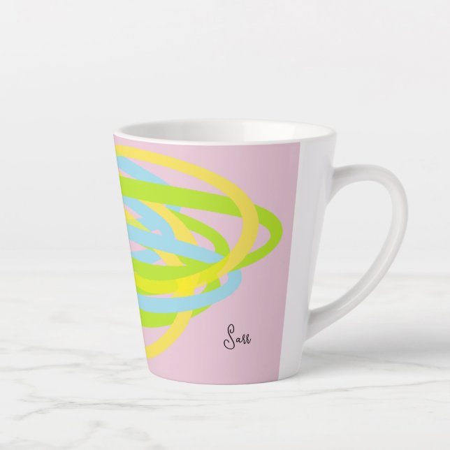 Caneca De Café Latte Latte Mug : Movimentos Circulantes (Direita)