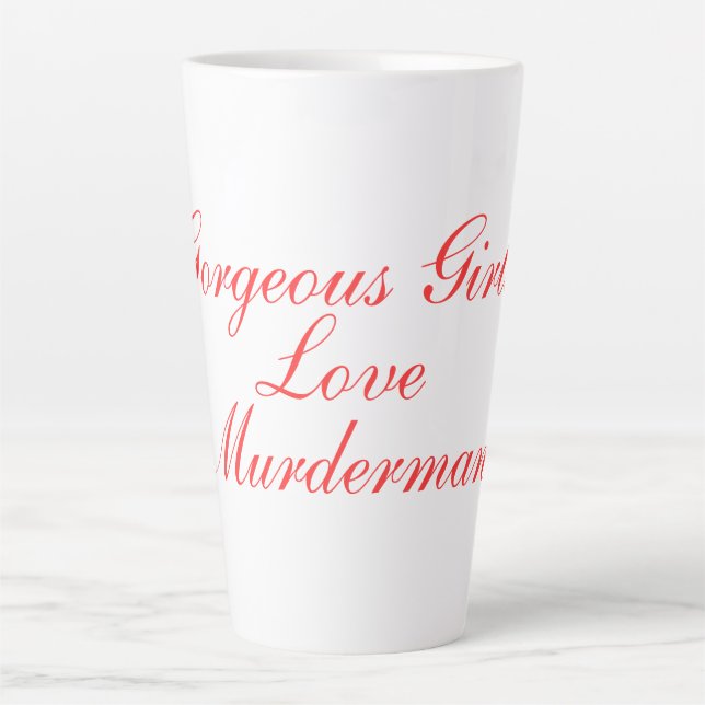 Caneca De Café Latte Latte Mug, mulher (Frente)