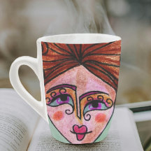 Latte Mug (Mulher Branca - 01)