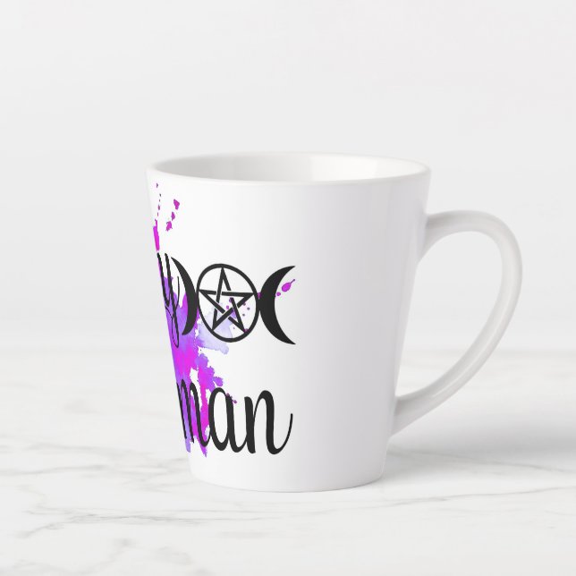 Caneca De Café Latte Latte Mug, Mulher Feita (Direita)