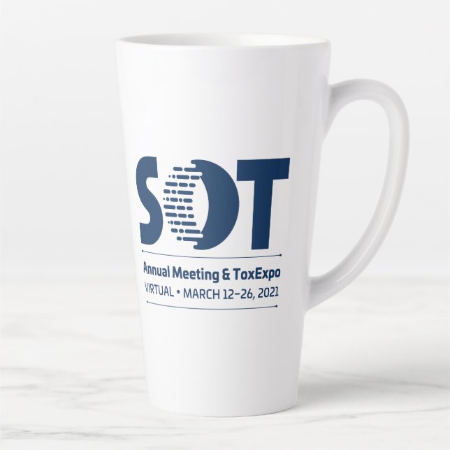 Caneca De Café Latte Latte Mug - Reunião Anual 2021 (Molécula) (Direita)