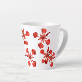 Caneca De Café Latte Latte Mug Royal Poinciana