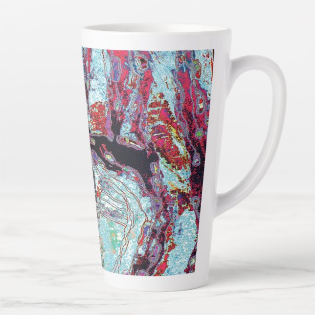 Caneca De Café Latte Latte Mug – Strata Pulse (Direita)