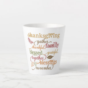 Caneca De Café Latte Latte Mug-Thanksaking