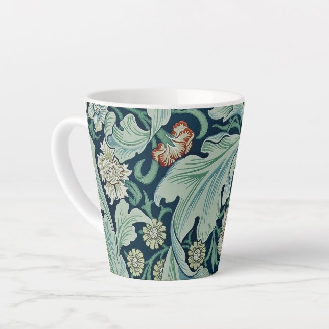 CANECA DE CAFÉ LATTE LATTE MUG : WILLIAM MORRIS : FLORAL DESIGN (Ângulo esquerdo)