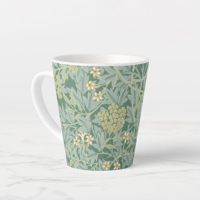 CANECA DE CAFÉ LATTE LATTE MUG: WILLIAM MORRIS : JASMINE (Ângulo esquerdo)